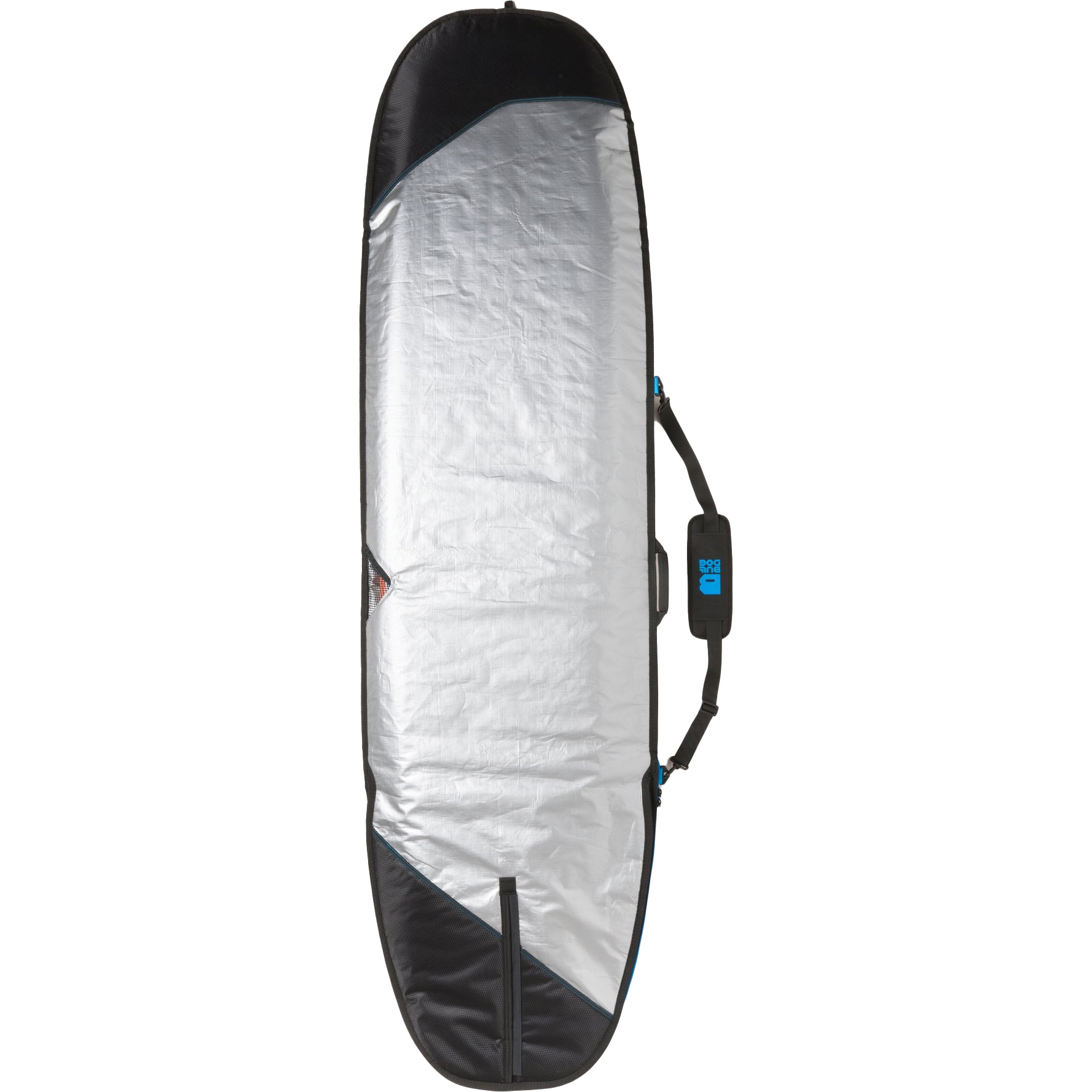 2026 Bulldog Core Mini Mal Surfboard Tas Bdbbcmm - Zwart / Cyaan